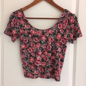 Map to Mars Floral Crop Top
